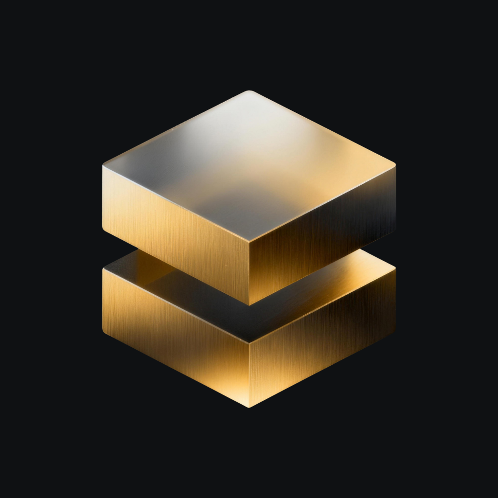 Logo LASTRO 3D Dourado